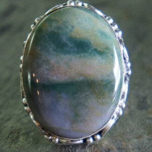 Green Jasper Ring